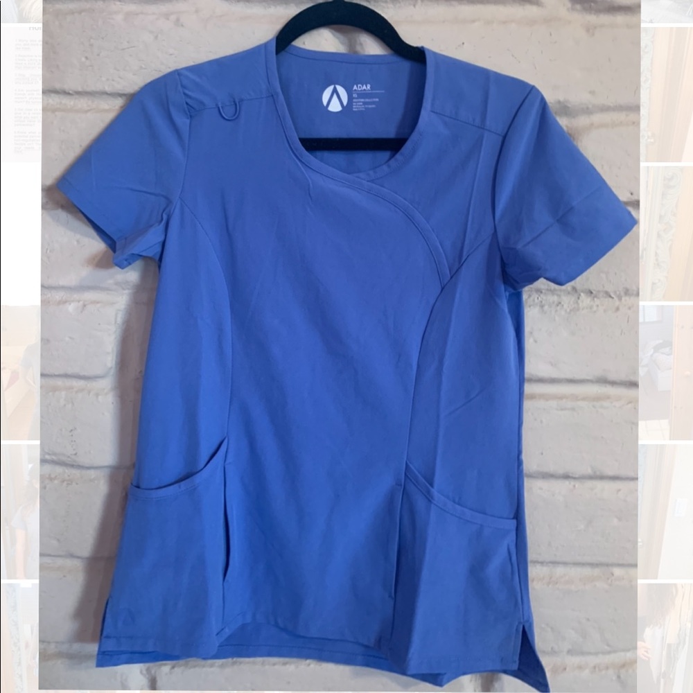 Adar Scrub Top Ciel Blue